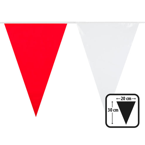 Boland PE vlaggenlijn wit/rood