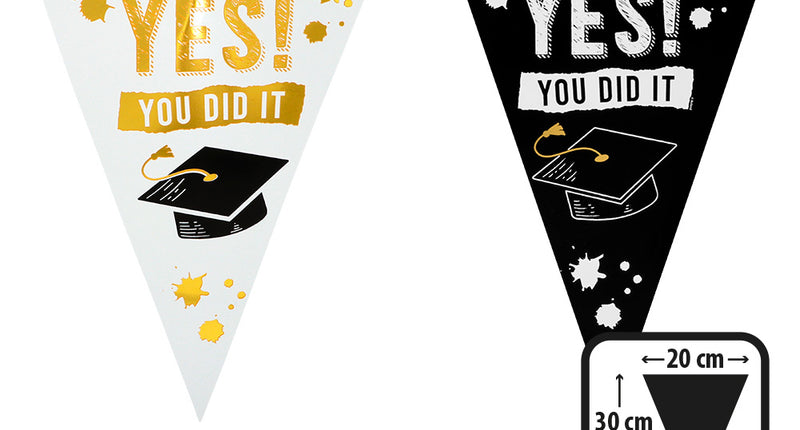 Boland PE vlaggenlijn 'Yes you did it'