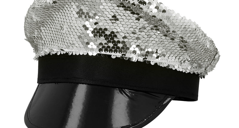 Boland Pet kapitein zilveren pailletten