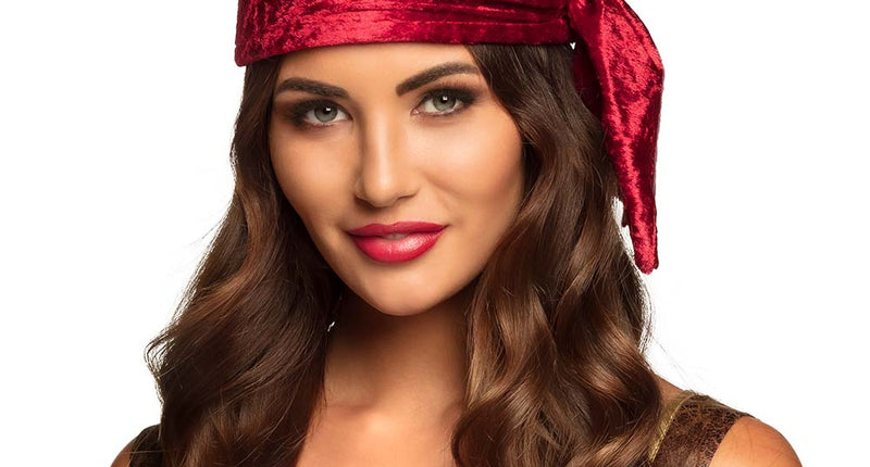 Boland Piraten hoofddoek Kap Rowan rood