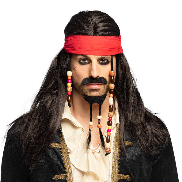 Boland Piraten pruik Pirates of the Carib Jack Sparr