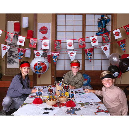 Boland Polyester banner Ninja 'Happy birthday'