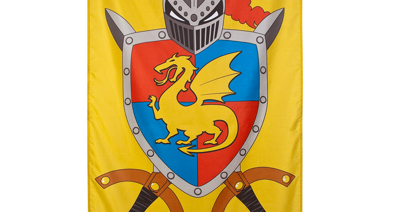 Boland Polyester vlag Knights & dragons