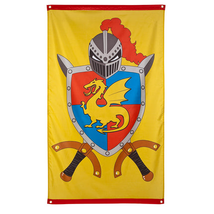 Boland Polyester vlag Knights & dragons