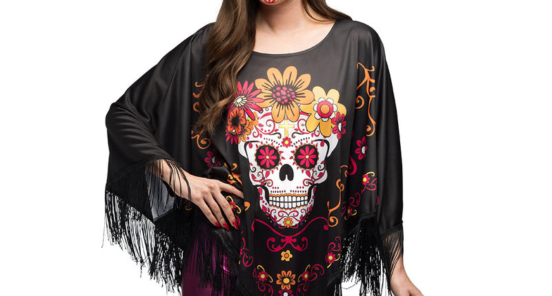 Boland Poncho Catrina Day of the death