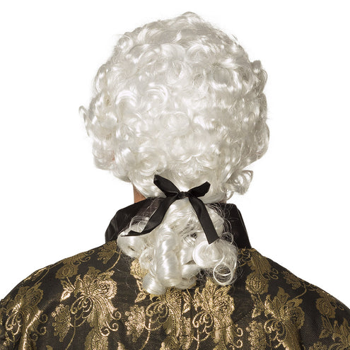 Boland Pruik Barok man met staart wit