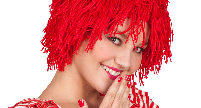 Boland Pruik Clown Fuzzy rood