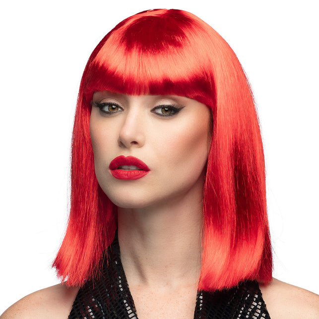 Boland Pruik Dance neon rood