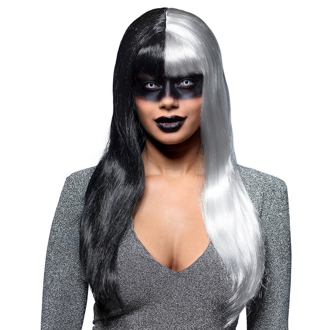 Boland Pruik Evil temptress zwart wit