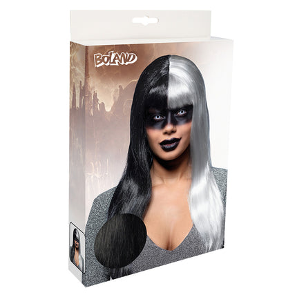 Boland Pruik Evil temptress zwart wit