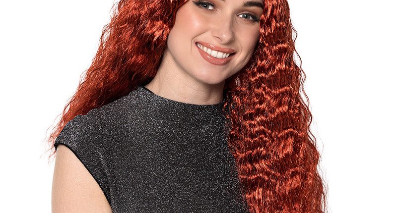Pruik Ginger Grace rood