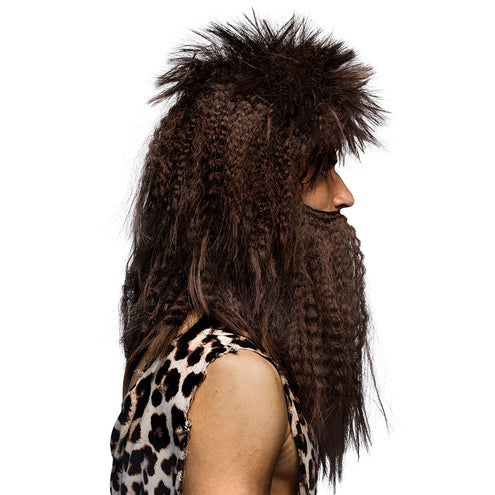 Boland Pruik Holbewoner bruin met baard