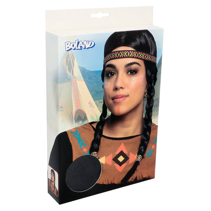 Boland Pruik indiaan Kewanee dames