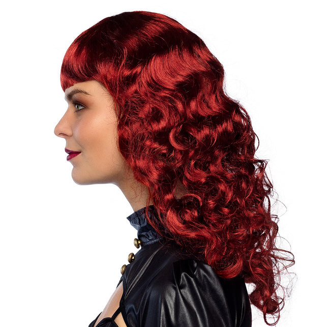 Boland Pruik Lady Steampunk rood