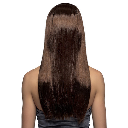 Boland Pruik lang haar bruin stijl