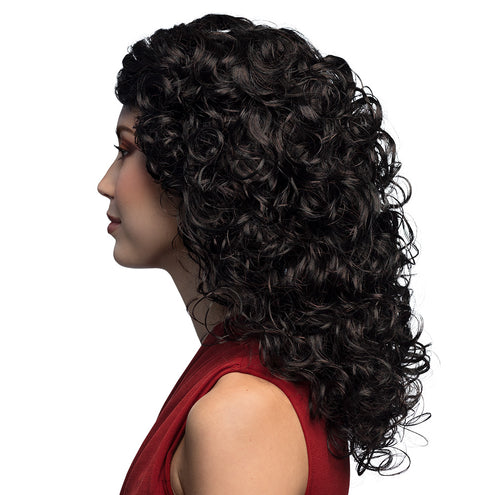 Boland Pruik Norah bruin/zwart