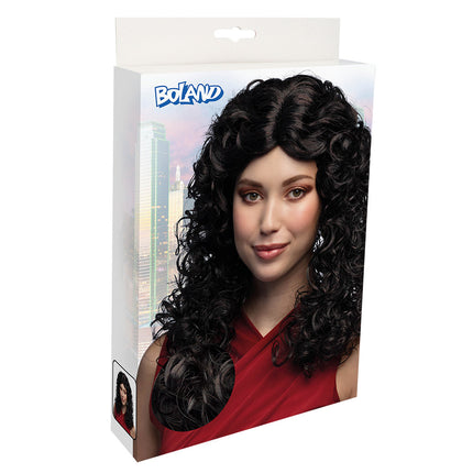 Boland Pruik Norah bruin/zwart