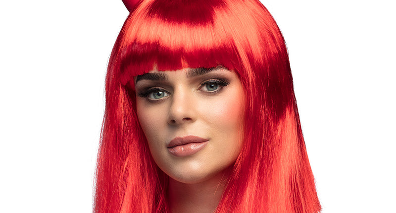 Boland Pruik Spicy duivelin rood met hoorns