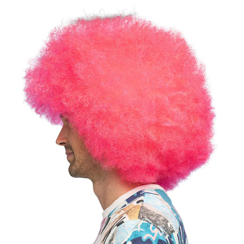 Boland Pruik Sugar afro neon roze