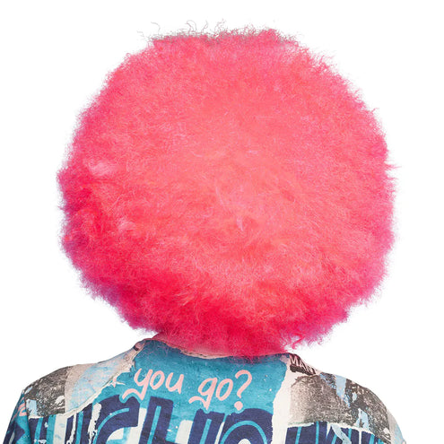 Boland Pruik Sugar afro neon roze