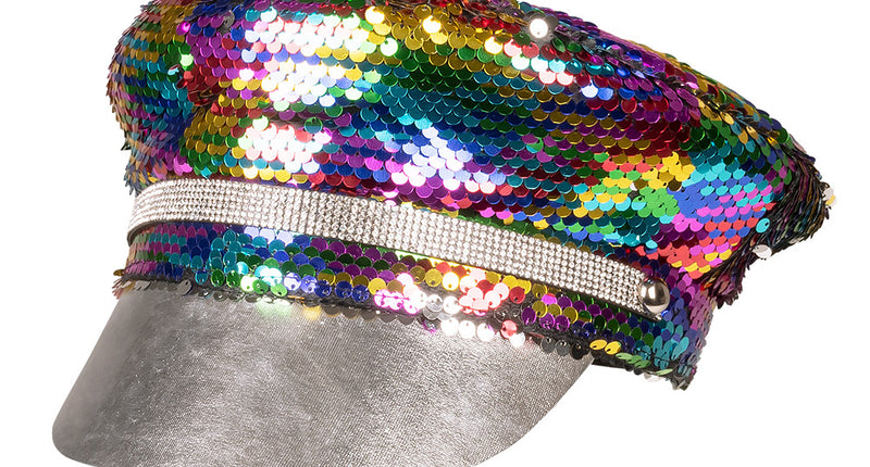 Boland Regenboog pet met glitters