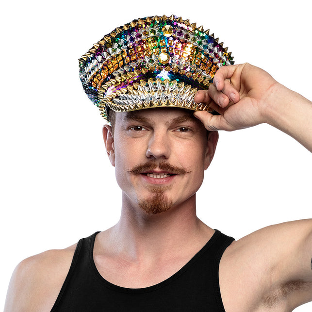 Boland Regenboog pet Pride met studs