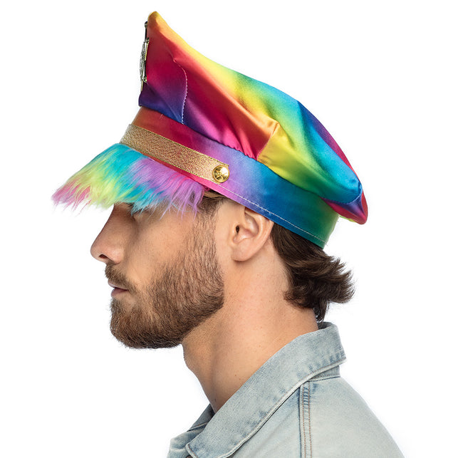 Boland Regenbooghoed met plushe