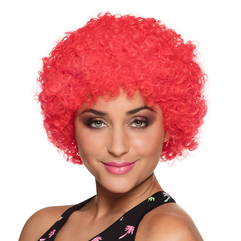Boland Rode krul pruik Pop