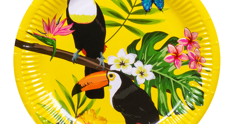 Boland Set 10 apieren bordjes Toekan