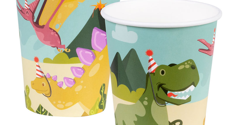 Boland Set 10 papieren bekertjes Dino party