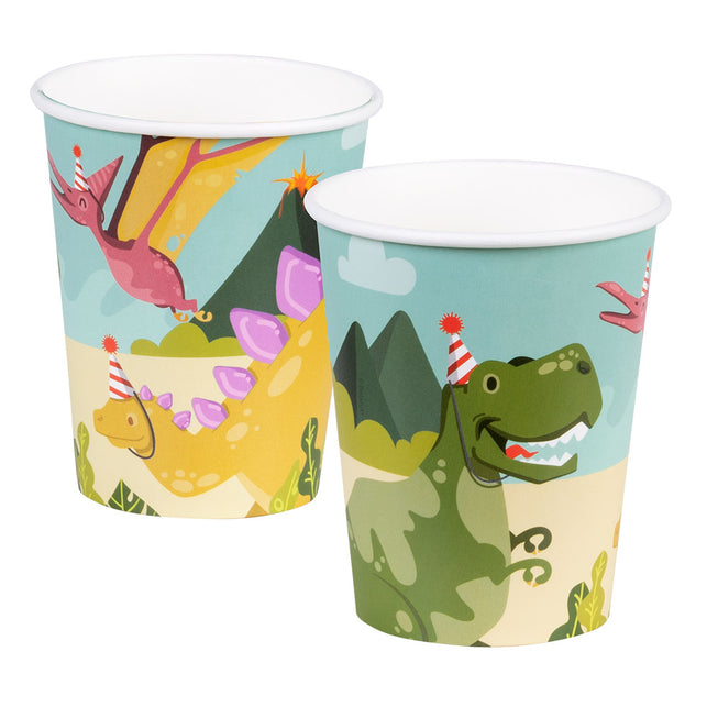 Boland Set 10 papieren bekertjes Dino party