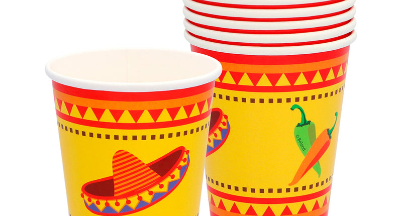 Boland Set 10 papieren bekertjes Mexico