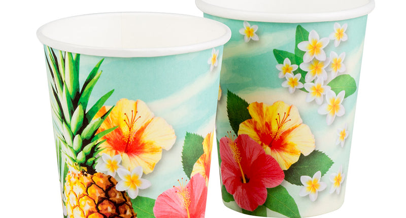 Boland Set 10 papieren bekertjes Paradise