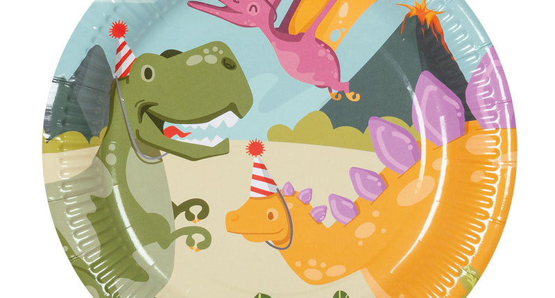 Boland Set 10 papieren bordjes Dino party