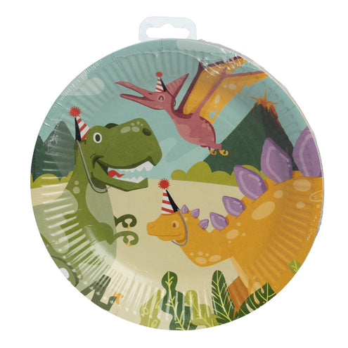Boland Set 10 papieren bordjes Dino party