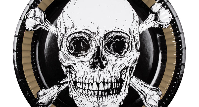 Boland Set 10 papieren bordjes Piraten