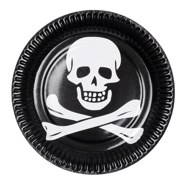 Boland Set 10 papieren bordjes Piraten classic
