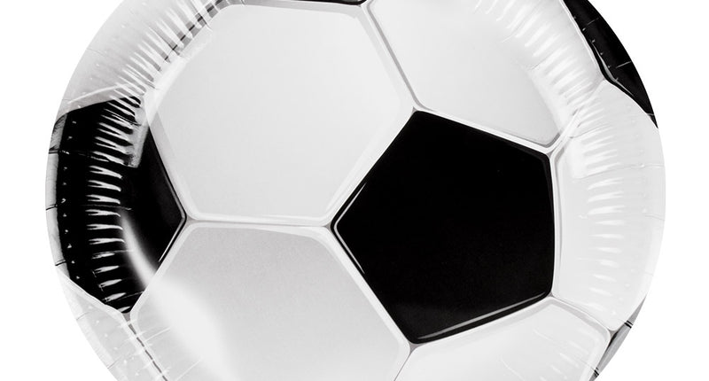 Boland Set 10 papieren bordjes Voetbal