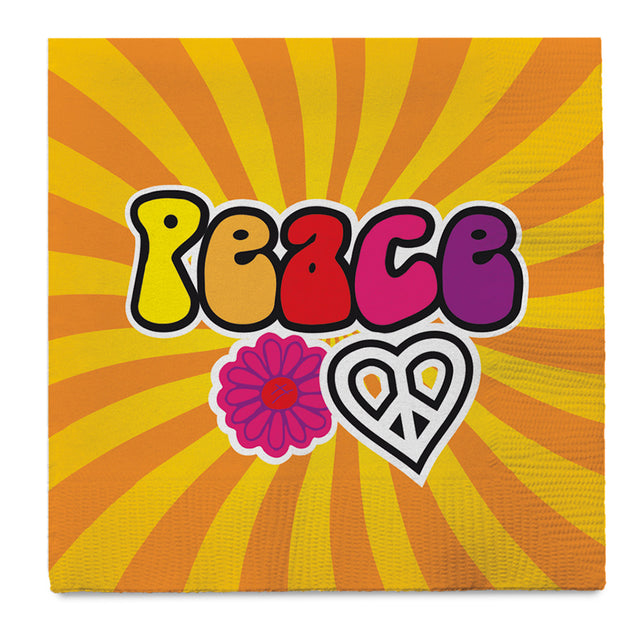 Boland Set 20 papieren servetten Hippie