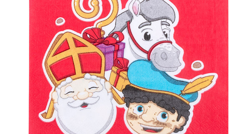 Boland Set 20 papieren servetten Sinterklaas