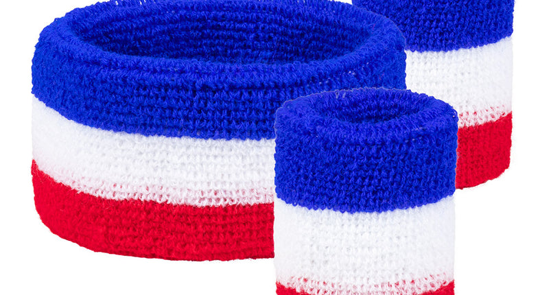 Boland Set 3 zweetbandjes Frankrijk