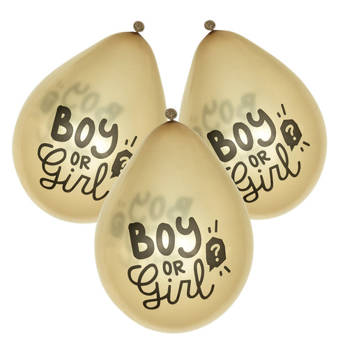 Boland Set 6 latex ballonnen 'Boy or girl?'