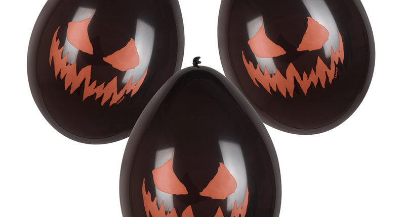 Boland Set 6 latex ballonnen Creepy pumpkin