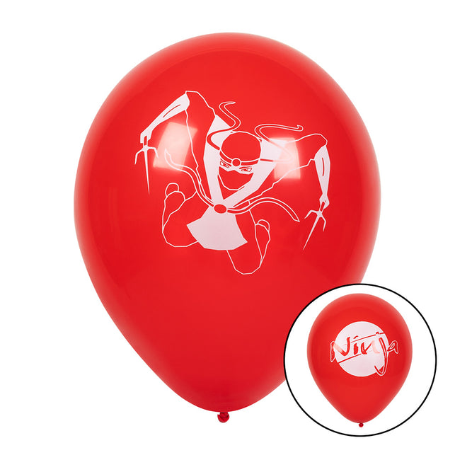 Boland Set 6 latex ballonnen 'Ninja'