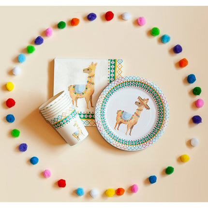 Boland Set 6 papieren bekertjes Lama