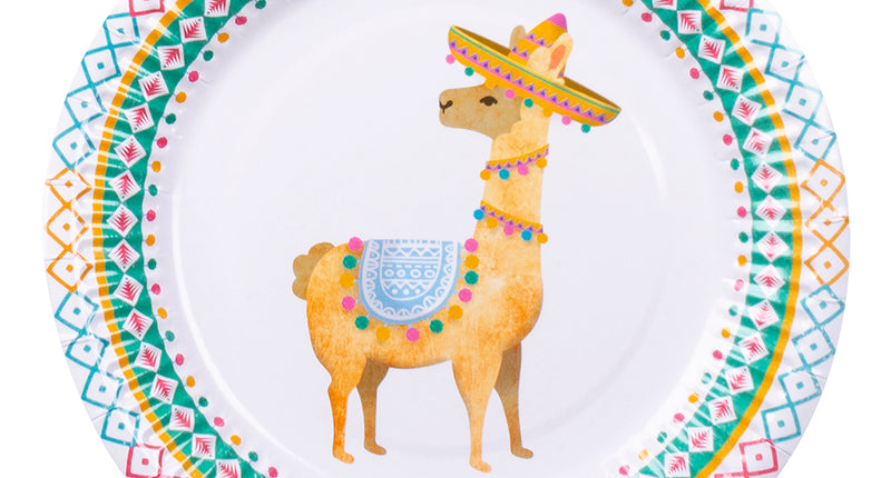 Boland Set 6 papieren bordjes Lama