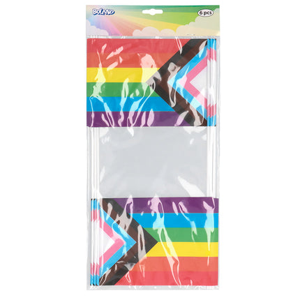 Boland Set 6 papieren zwaaivlaggen Progress