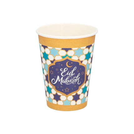 Boland Set 8 papieren bekertjes 'Eid Mubarak'