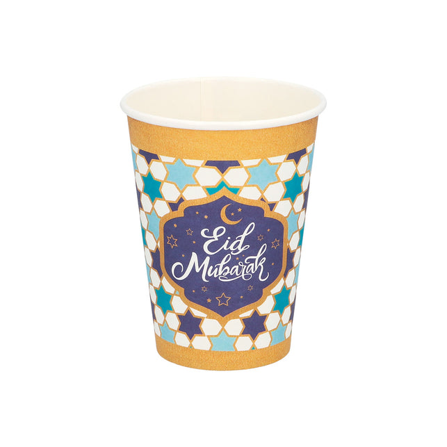 Boland Set 8 papieren bekertjes 'Eid Mubarak'