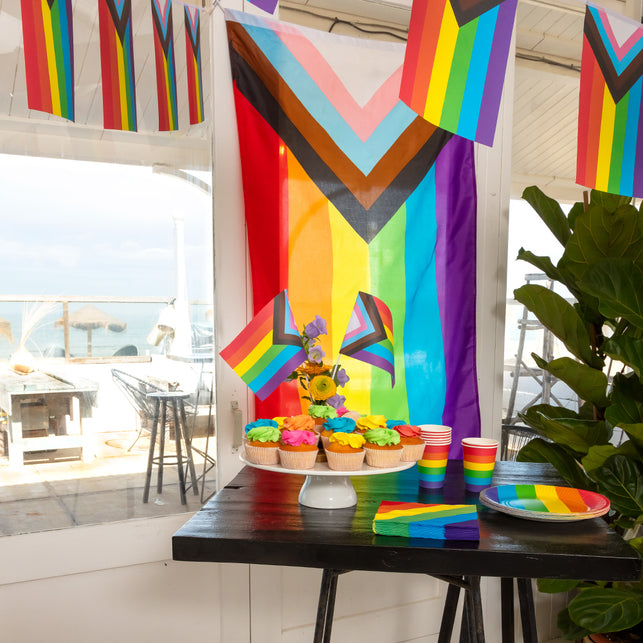 Boland Set 8 papieren bekertjes Regenboog